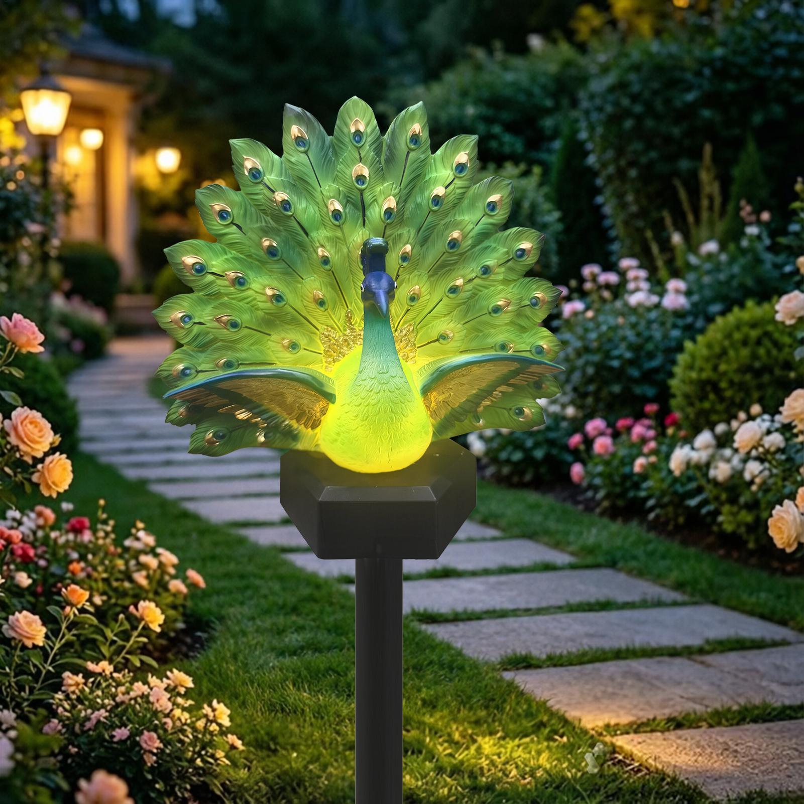 Solar Powered Bird Decor Solar - Outdoor Yard Power Stake recension och pris