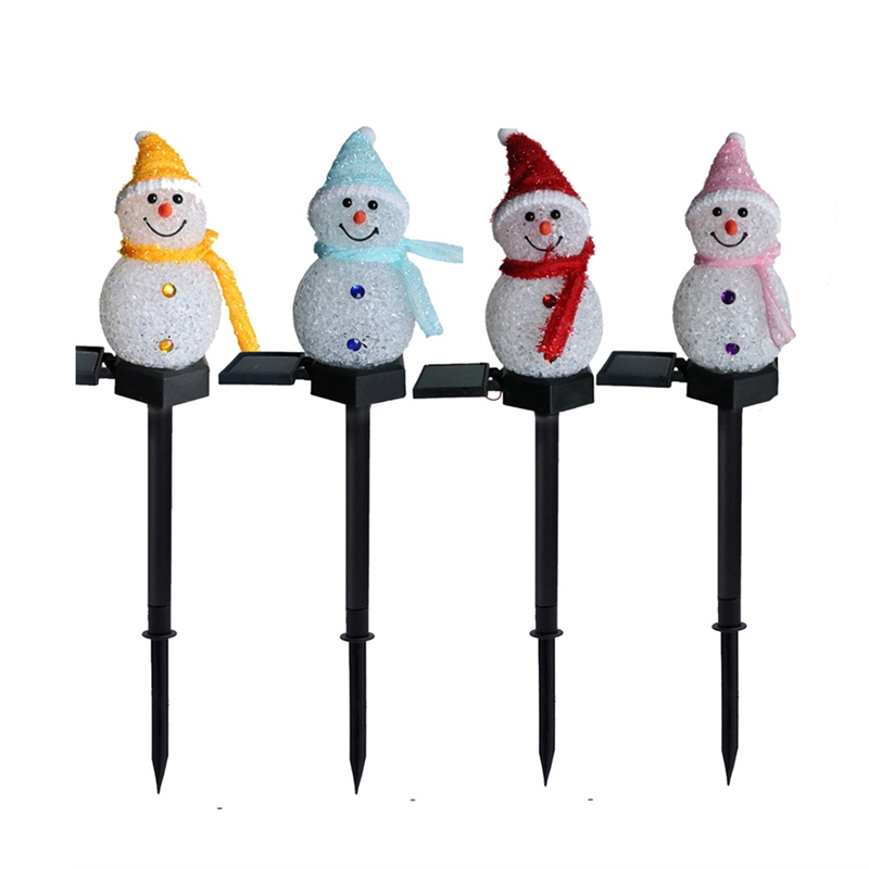 LED Snowman Solar Garden Light - Outdoor Yard Power Stake recension och pris