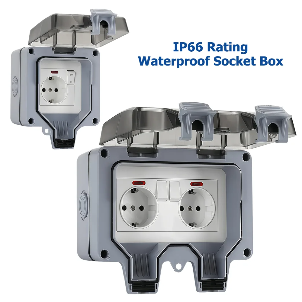 European-Style Outdoor Socket  - Power Switch Outdoor recension och pris