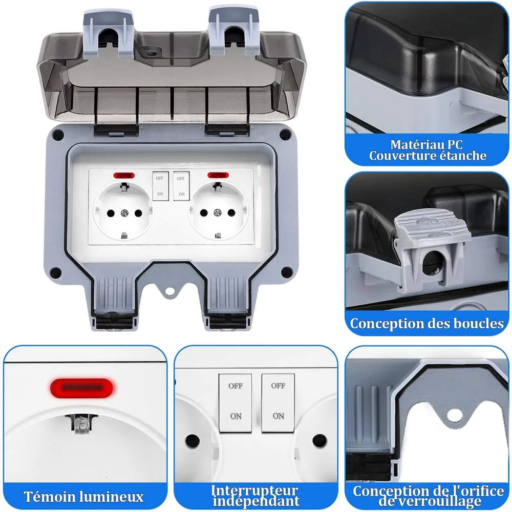 European-Style Outdoor Socket  - Power Switch Outdoor recension och pris