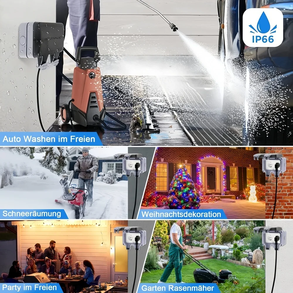 European-Style Outdoor Socket  - Power Switch Outdoor recension och pris