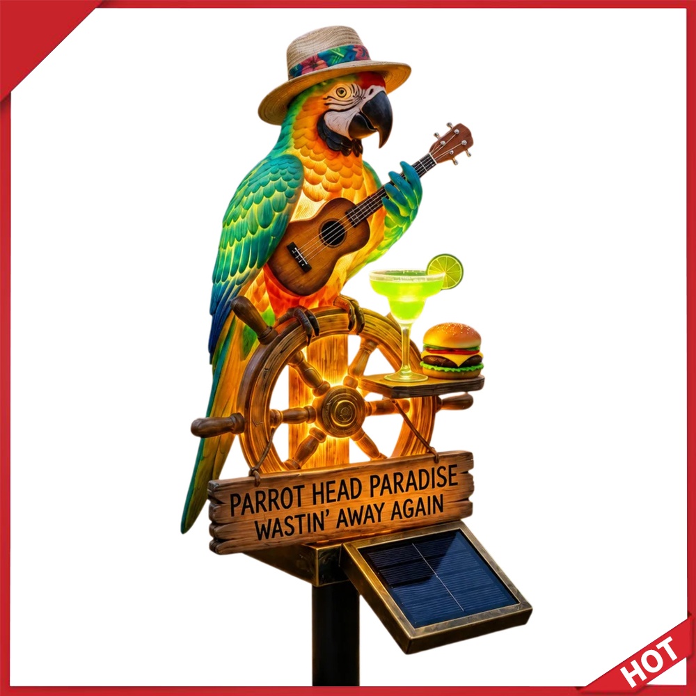 Solar-Powered Outdoor Parrot S - Outdoor Yard Power Stake recension och pris